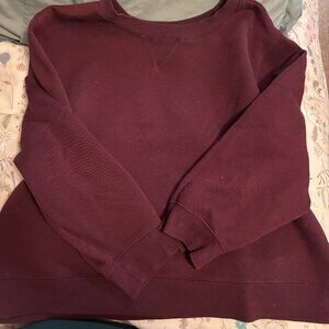 Dip maroon sweatshirt